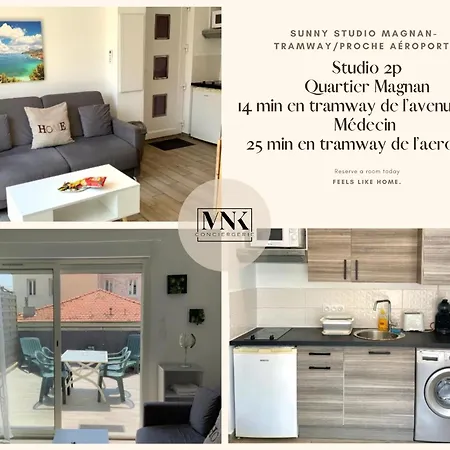 Apartment Sunny - Magnan, Tramway-proche Aeroport Nice